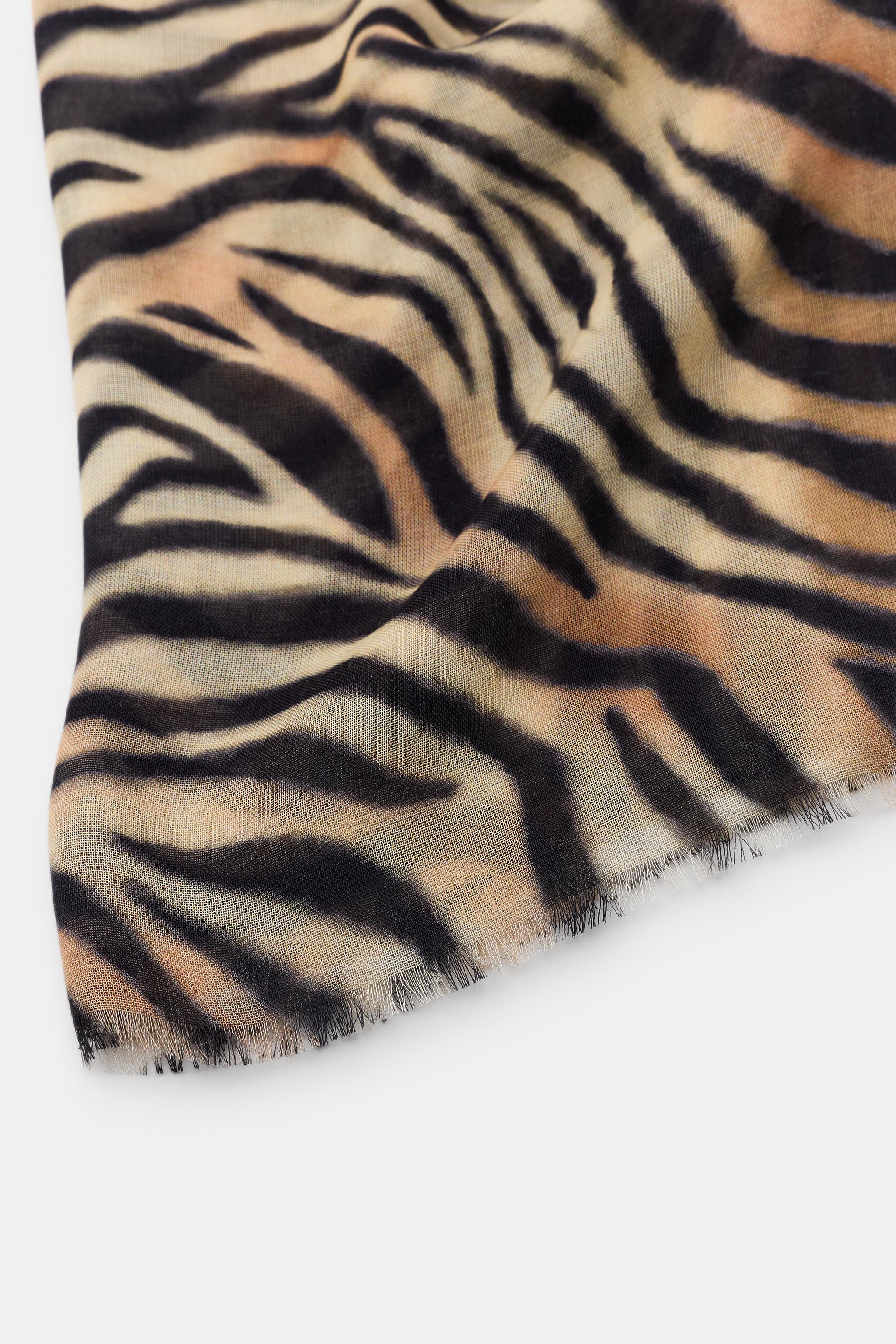 FOULARD MODAL SOIE IMPRIMÉ ANIMAL
